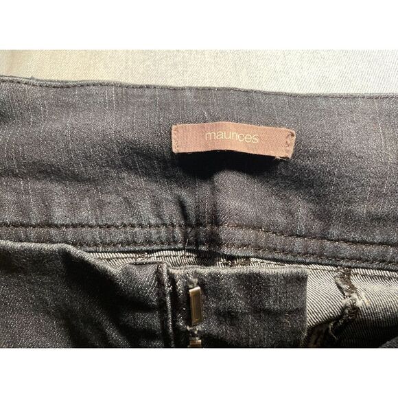 Women's 70's Flare Dark Wash Jeans Size 9/10 Long - Picture 7 of 8